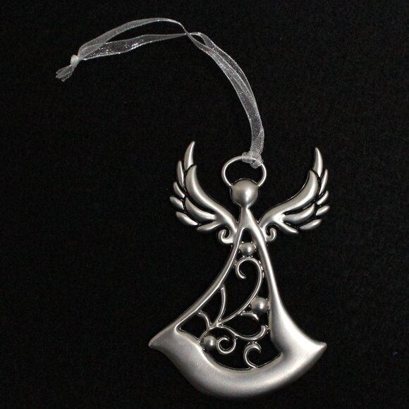 Sisters Are a Blessing Silver Tone Angel Ornament With Clear Stones - Picture 3 of 7